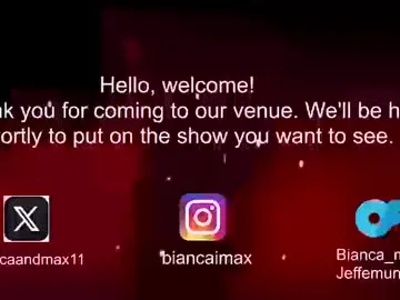bianca_and_maxwell — Current Goal: creampie at 1500 tokens -- Next Goal: control de fuck machine and Bianca cream -- PVT (OPEN) #creampie #fuckmachine  #young #BigTits #latina