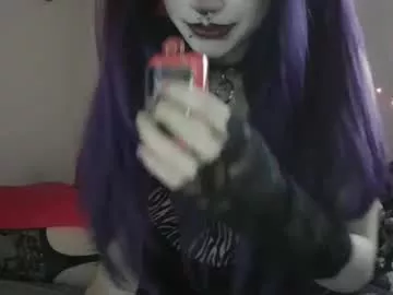 sc4r3d_v4mp — take my skirt off! [397 tokens left] surprise~  #goth #skinny #petite #smoke #smalltits #pantyhose #stockings