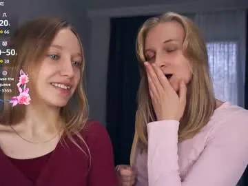 tobicovitt — GOAL: Show feet [0 tokens remaining] Hello! We are Mary and Lilly! Let's shine with us! #new #couple #18 #shy #blonde