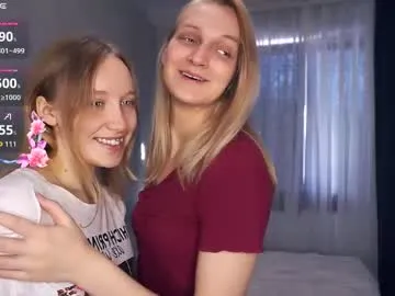 tobicovitt — GOAL: Start kissing [9 tokens remaining] Hello! We are Mary and Lilly! Let's shine with us! #new #couple #18 #shy #blonde