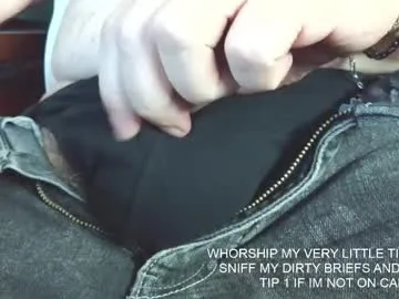 verylittletiny — Watch my 1'' inch #smallcock sniff my dirty #briefs #socks #cum #uncut #foreskin #bigballs #office #married