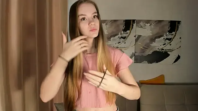 Angel_oci — Striptease and smear myself with cream