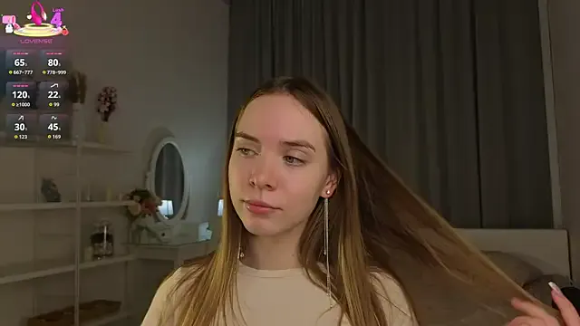 CarollSmithh — Deep Eyes close to cam + Lick Finger