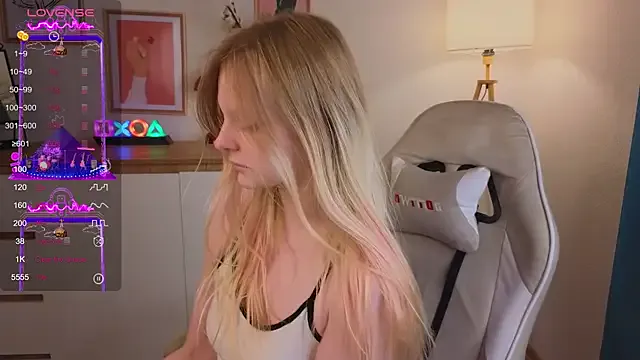 evangel1ne — lick fingers + show tits