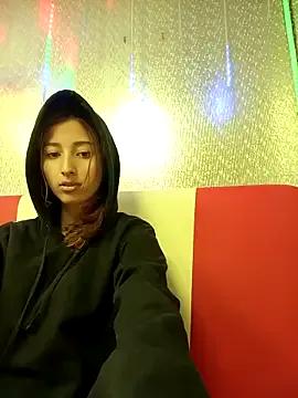 StripChat Giselle_miau is Freechat Giselle_miau — showing breasts under the table