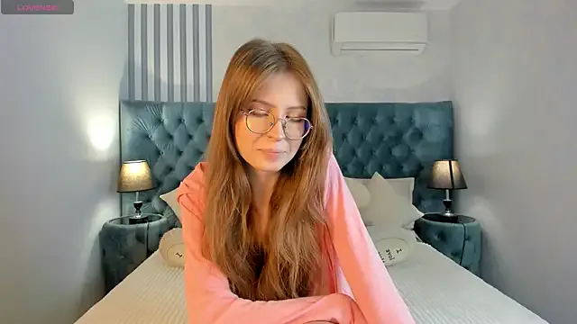 Grace_blush — Eye contact + lick fingers