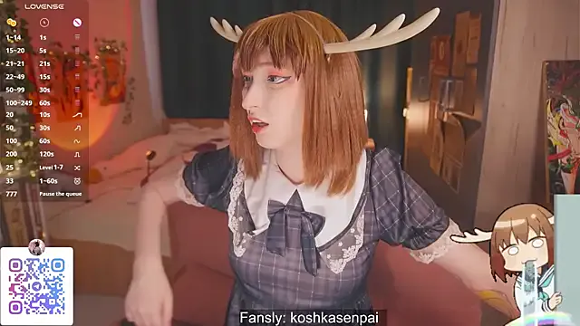 koshkasenpai — Put Lovense hush in ass