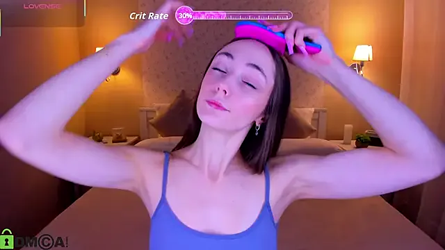 Lexi_Split — I look at the camera and tease with lips