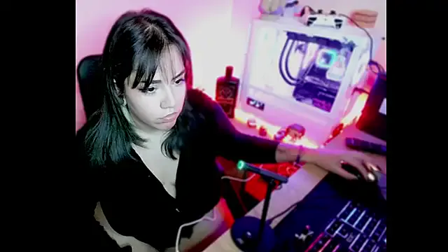 PinkDenial — Tit Dildo show with oil
