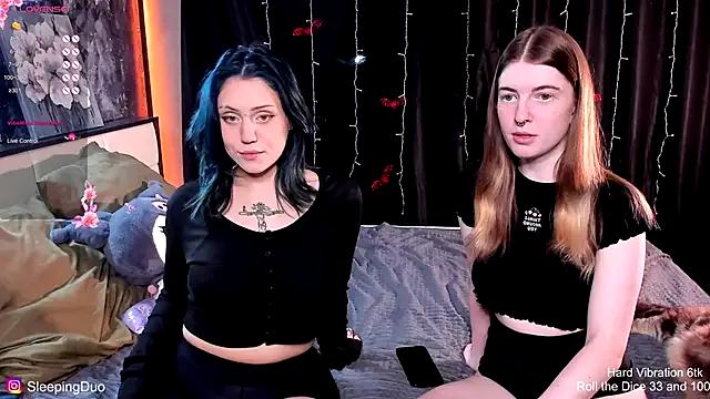 SleepingDuo — Show feet both