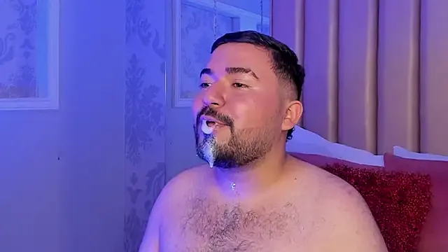 SoyGaelOso — Cock stroking and hairy chest rubbiing